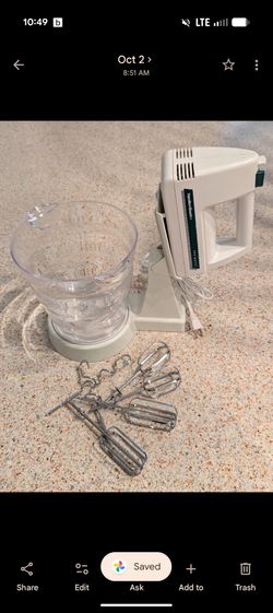 Hamilton Beach Stand Mixer with Bowl and Beaters New