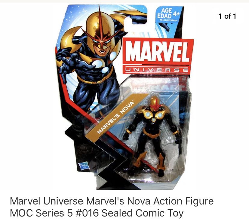 Marvel Universe Marvel’s Nova Action Figure MOC Series 5 #016 Sealed Comic Toy
