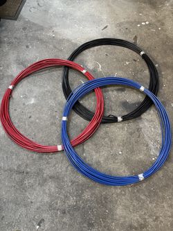 100’ #8 Black, Red, and Blue Stranded Wire