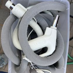 Nutone Central Vacuum Powered Hose And Power Head With Floor Attachments