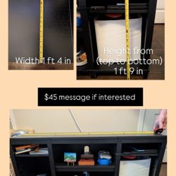 Black TV Stand / storage.
