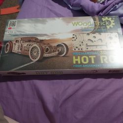 Wooden Hot Rod 3d Puzzel