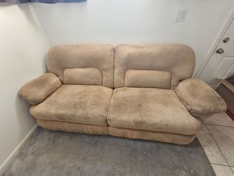 Tan Couch (reclines)