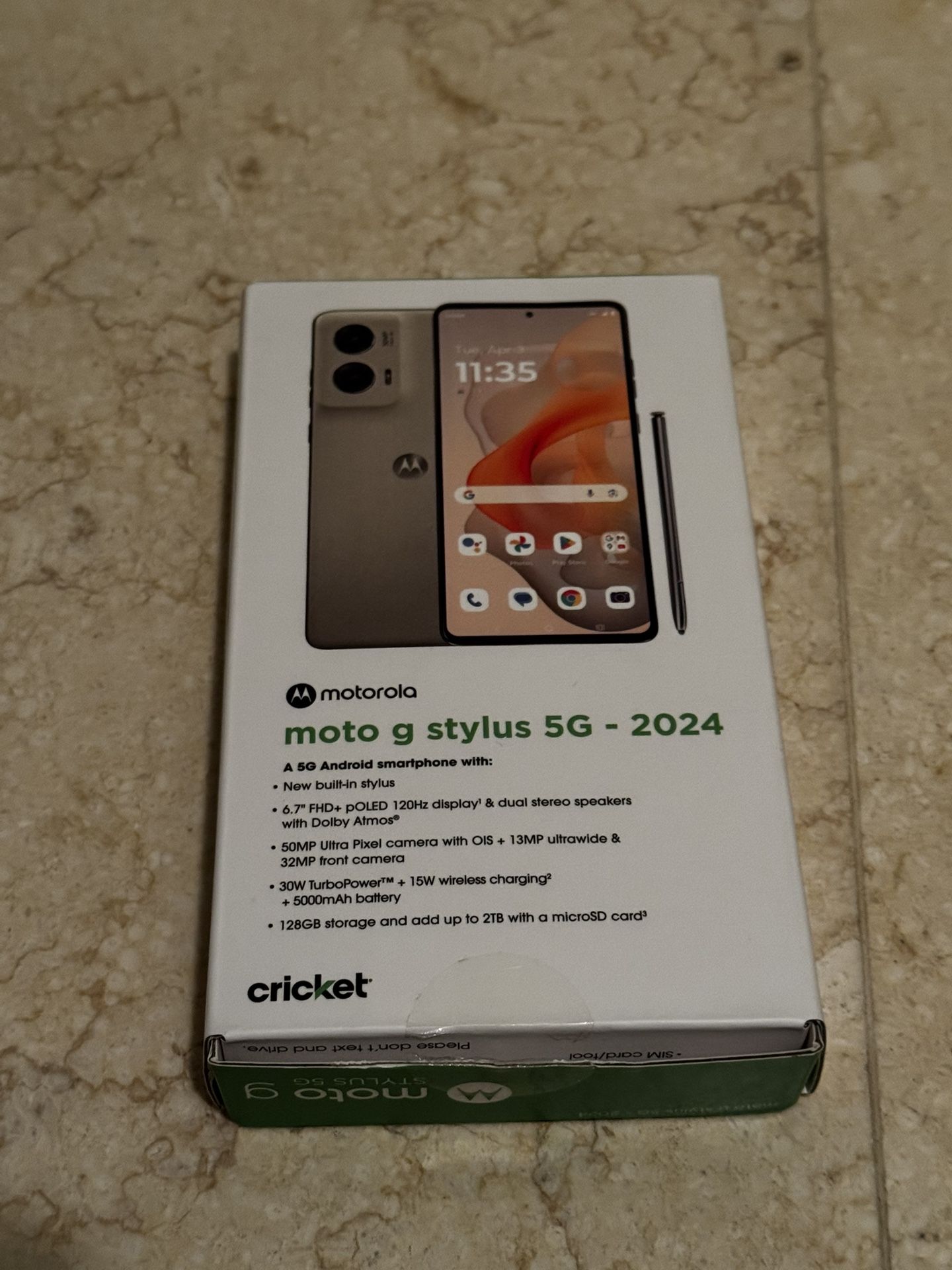 Motorola G Stylus 5G, 128GB 6.7” New For Cricket