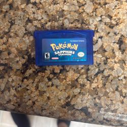 Authentic Pokémon Sapphire Game