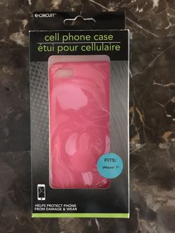 Pink phone case for iPhone 7