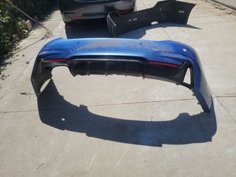 Blue Rear Bumper Cover with Diffuser