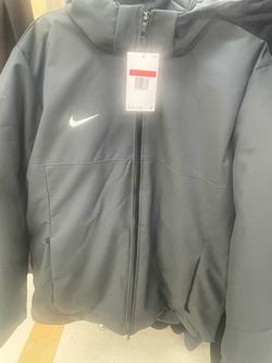Nike Men's Team Down Fill Parka, Dark grey, large