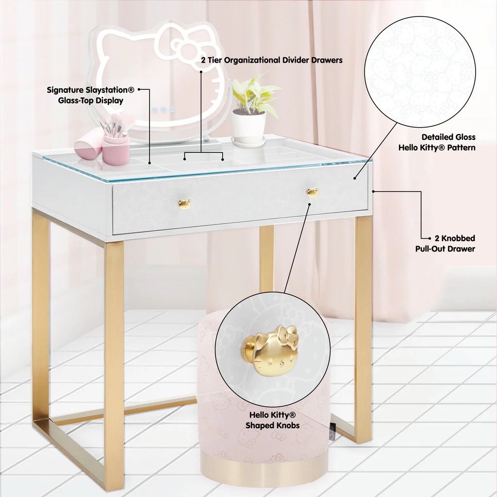 Hello Kitty mini vanity cabinet