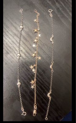 3 charming 925 sterling silver bracelets!