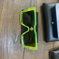 Shein Sunglasses Large Shield Sunglasses Mirror w/Case