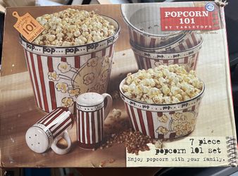 Kitchen Prep 101 by Tabletops Unlimited Ceramic Popcorn Piece Family Set  