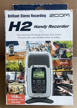 Zoom H2 Handy Recorder with few Accessories, No memory Card, Original Box.