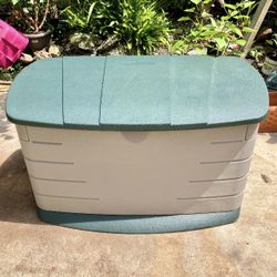 73 Gallon Rubbermaid   Deck Box: 42.5”W x 26”D x 25”H