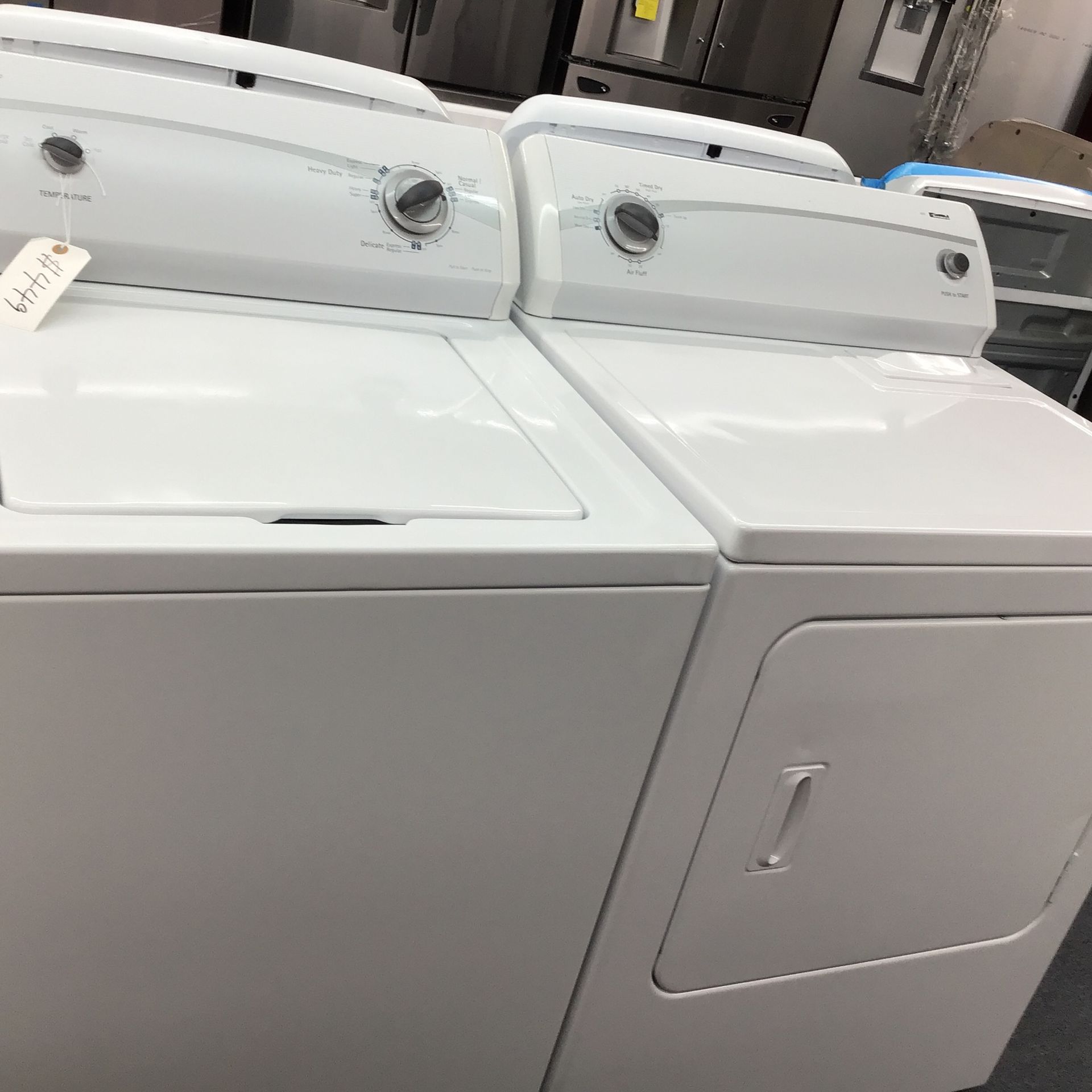 Kenmore Washer And Dryer Set. 1 year Warranty