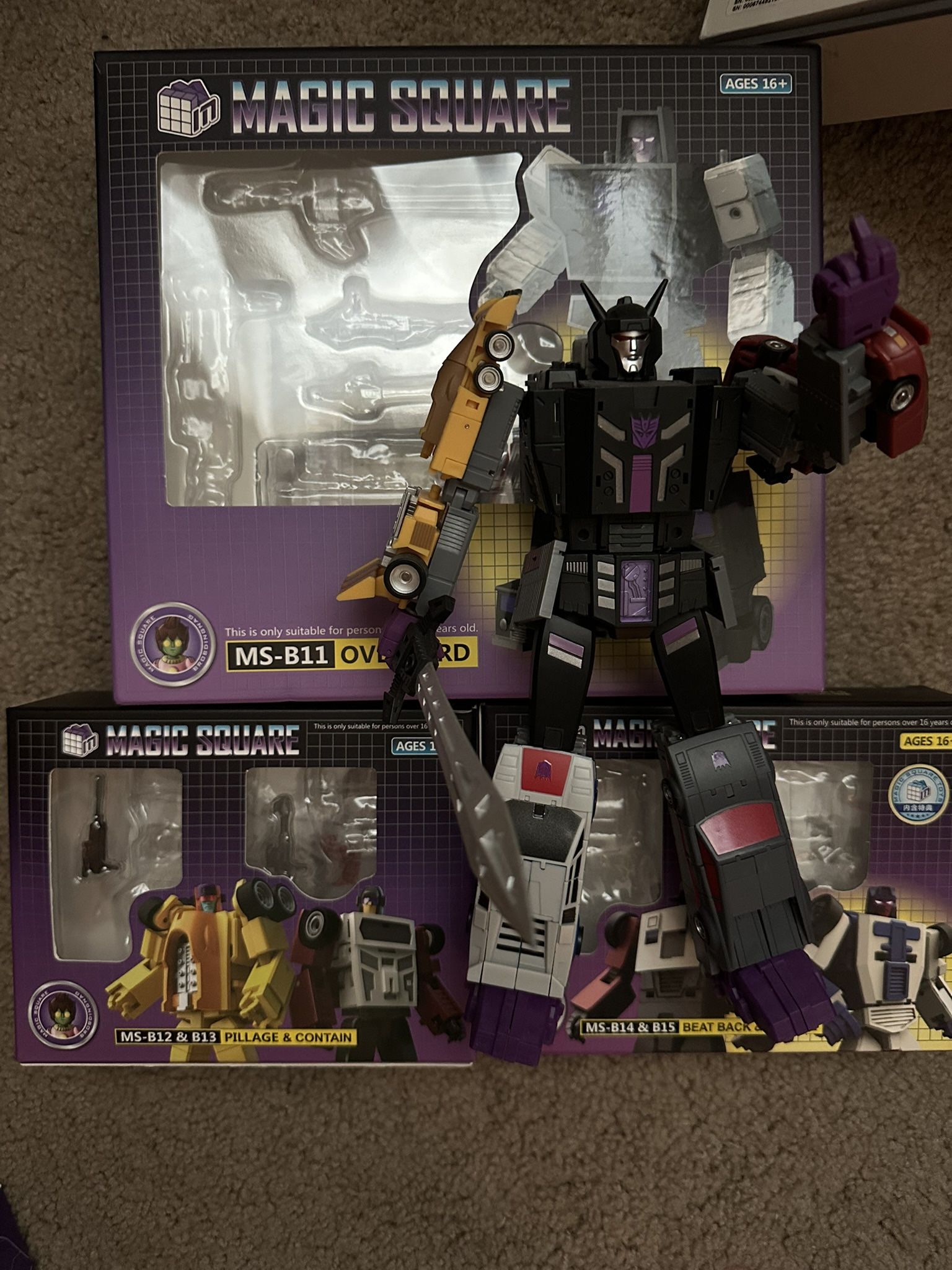 Transformers Magic Square Menasor Mint/ 100% Complete