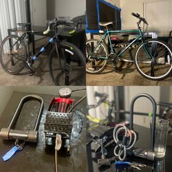 Raleigh 27” Single-Speed Road Bike + Diamondback XXL Hybrid — Bundle | Free Accessories Included