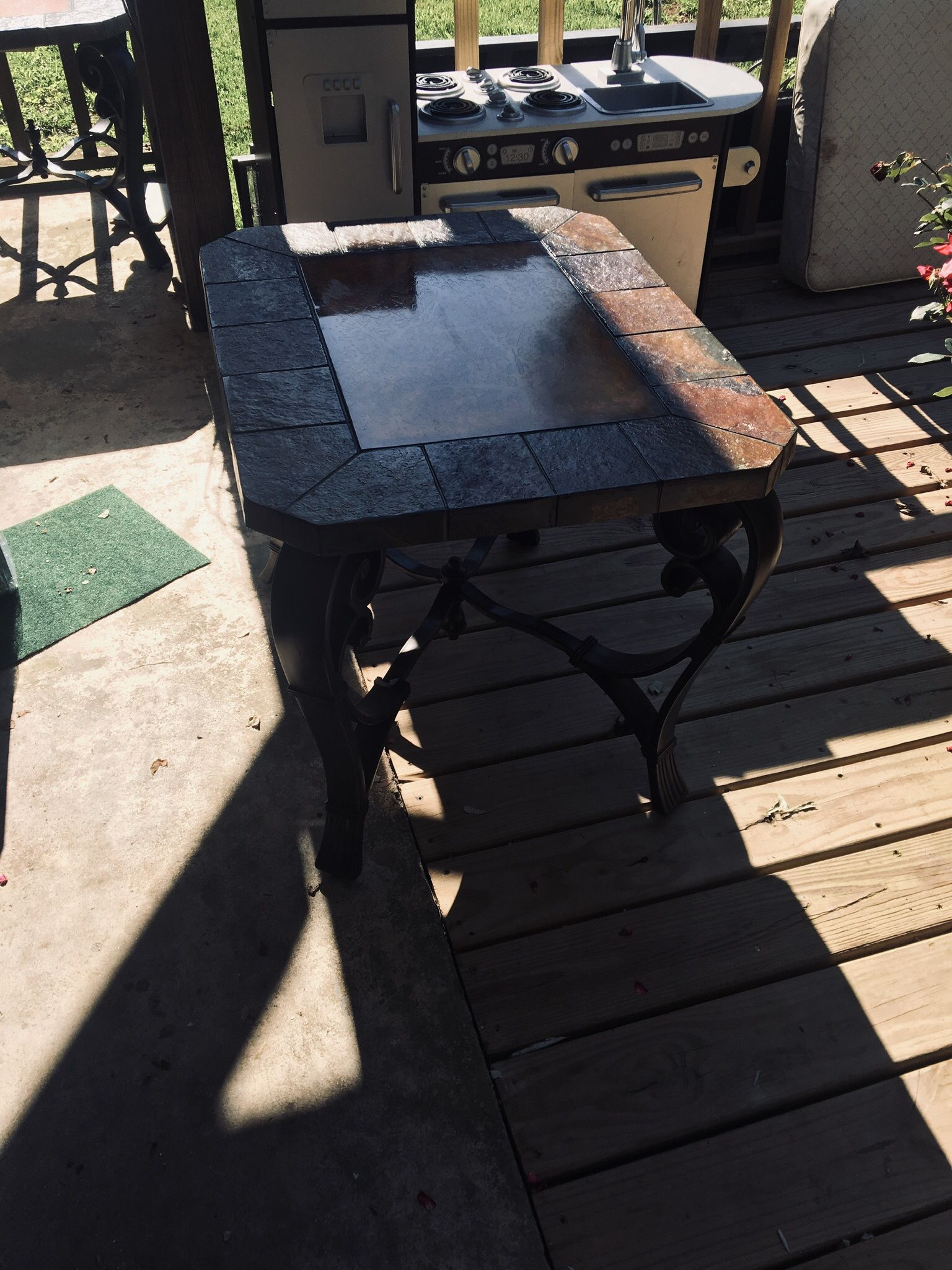 2 High End Stone And Resin End/side Tables