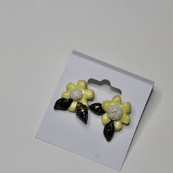 Handmade Flower Stud Earrings 