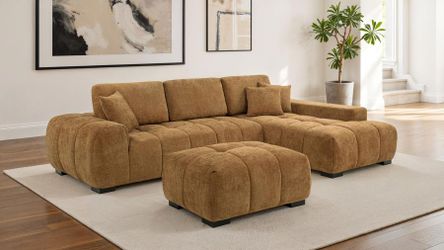 JUST IN!!! AMBER Upholstered Living Room Sectional Chaise SOFA COUCH $10 DOWN