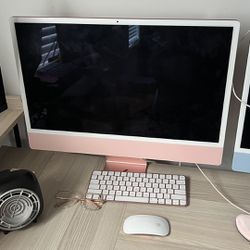 Blush Pink iMac Desktop