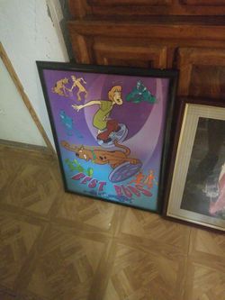 Scooby doo poster framed