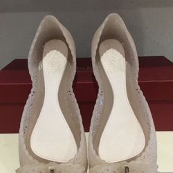 Brand New Pink Salvatore Ferragamo Nilly Jelly Bow Ballerina Flat Sandals