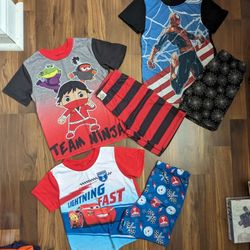 Boys Size 4T-5T Pajama Outfit Sets X3