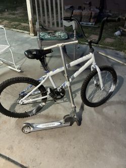 Old Bike And Scooter