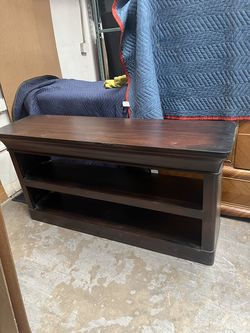Dark Wood TV Stand / Media Console – 60” Wide