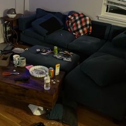 Couch With Ottoman 75.00