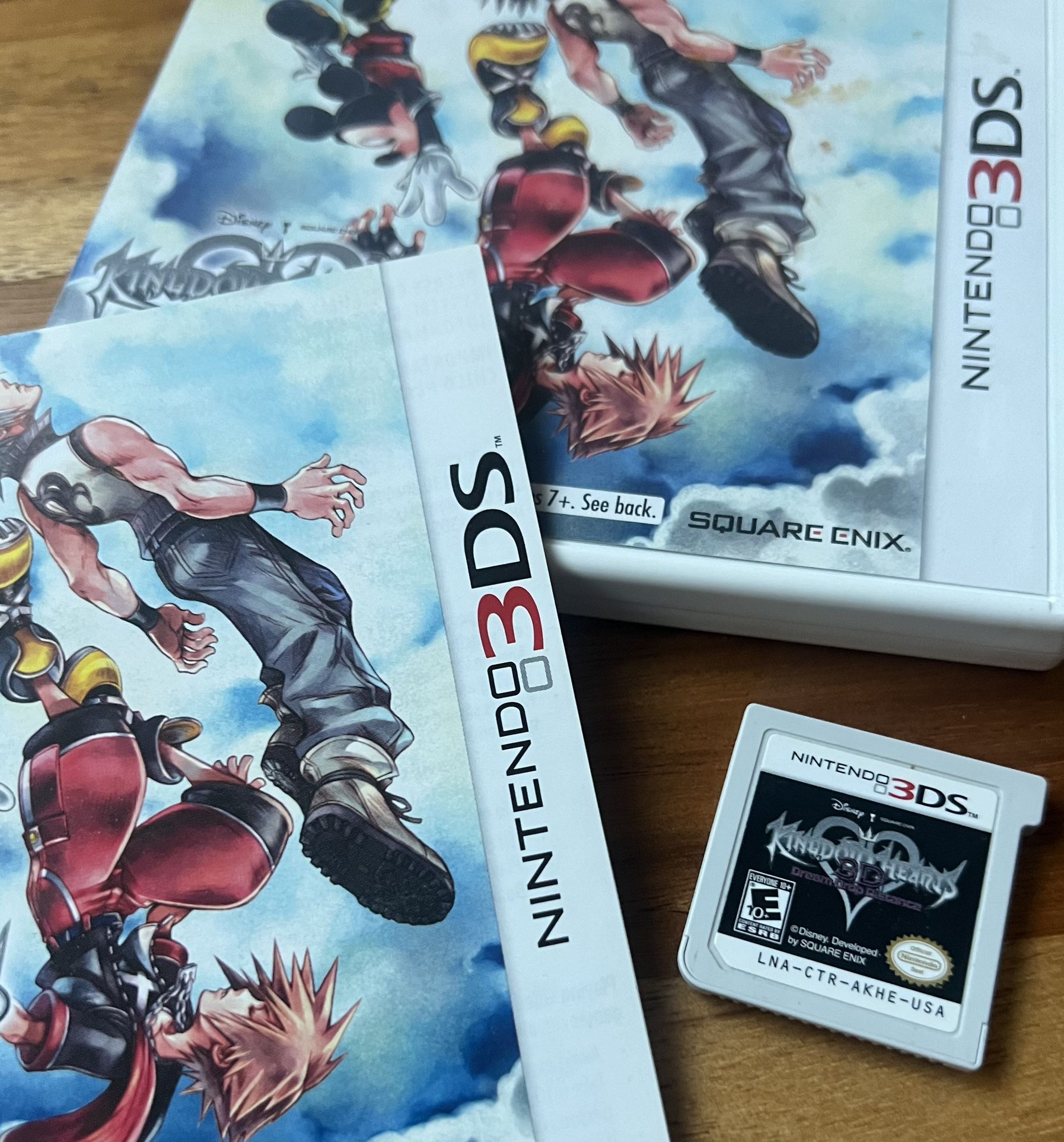  Kingdom Hearts 3D: Dream Drop Distance Nintendo 3DS 2012 Manual Case Authentic