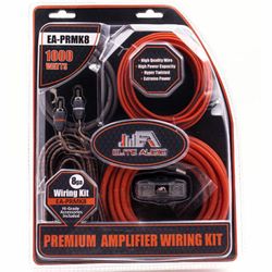 Premium CCA 8 Gauge Amp Kit | Complete Amp Wiring Kit | Elite Audio