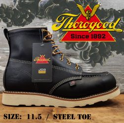 New THOROGOOD American Heritage 6” Steel Toe Work Boots Botas Size: 11.5 wide 