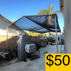 Heavy Duty Canopy Tent Steel Frame Sun Shade 10×20 (RETAILS $240+, SELLING FOR $50)