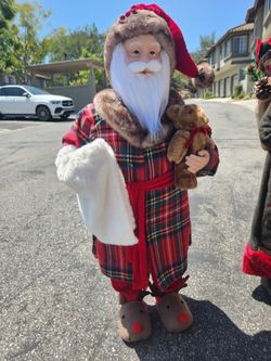 3ft Sleepy Santa Holiday Decor