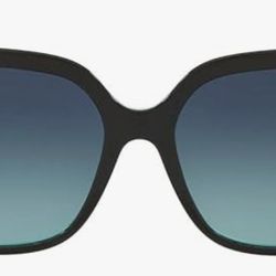 TIFFANY - Black on Azure-Gradient Blue Sunglasses 