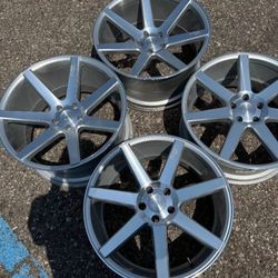 20” LIKE NEW STAGGERED DODGE CHARGER CHALLENGER 5X115 SET WE FINANCE NICHE RIMS WHEELS 