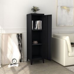 Homy Casa Councilbluffs 54" x 15" Free Standing Full Metal Locker, Black