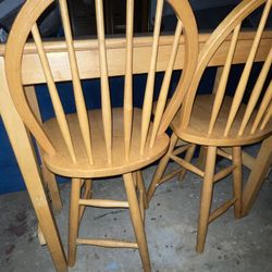Bar table and chairs