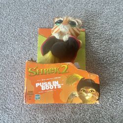 Vintage Shrek 2 Puss In Boots Plush