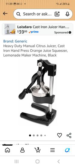 Hand press juicer