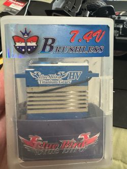 Blue Bird HV Brushless Servo Titanium Gears 7.4V Brand new in case Arrma Traxxas Losi