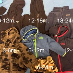 Toddler North Face and Columbia Jackets plus Beanie