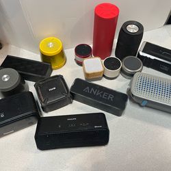 Lot of 15 Bluetooth portable speakers all are are working and fully functional