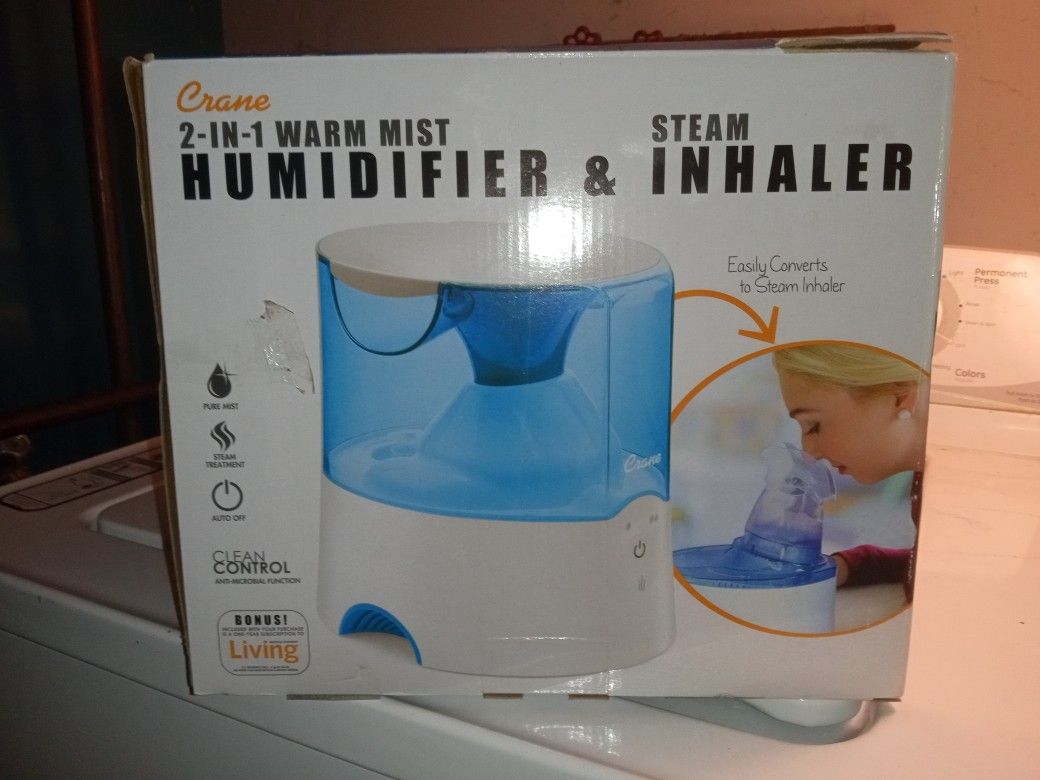 Two In One Warm Mist Humidifier And Inhaler