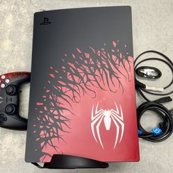 Sony Playstation 5 Console Gaming Gamer Marvels Spider-Man 2 Limited Edition Bundle Control Controller Joystick Online Multiplayer Adventure Puzzle