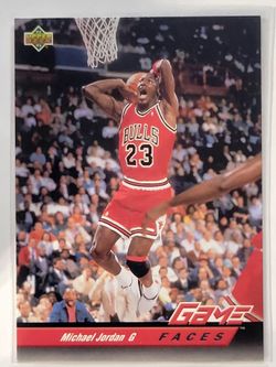 1992-93 Upper Deck "Game Faces" Michael Jordan basketball card, numbered #488