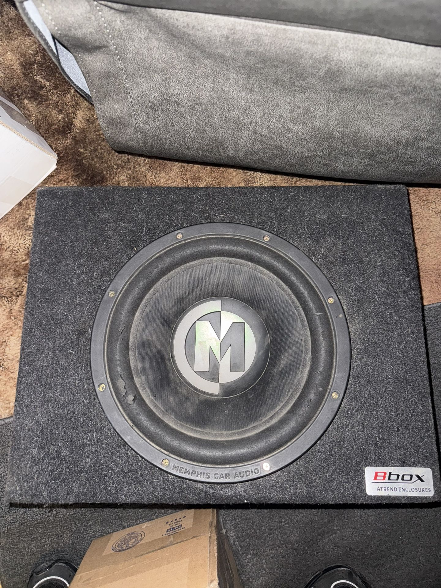 12” Sub Memphis Two Hifonic Amps 1 For Voice 1 For Subs Skarr Bass Knob 400 OBO