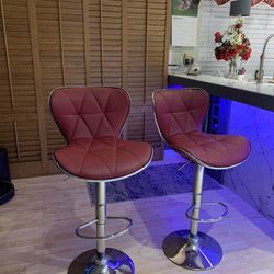 Red bar stools